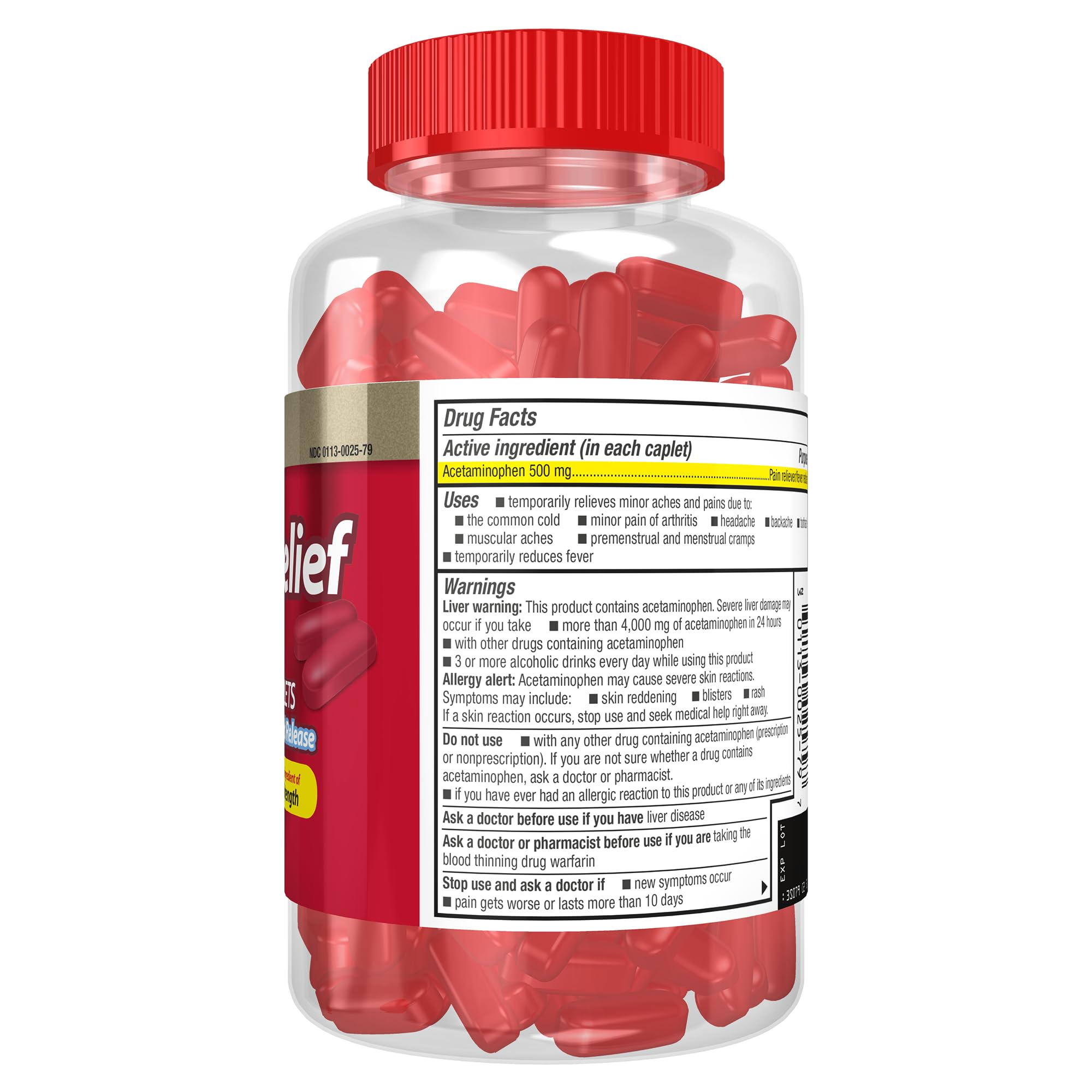 GoodSense Rapid Release Acetaminophen Caplets, 500 mg, 400 Count — Amazon image 2