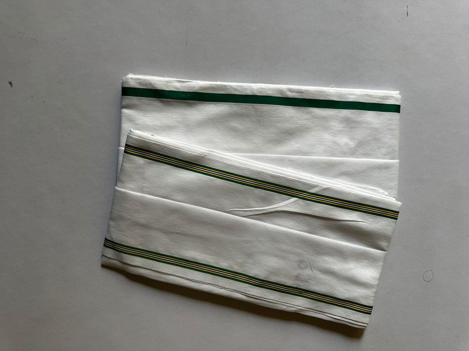 Mrigakshi Indian Gumcha Lightweight Cotton Towels Handloom Indian Towel Quick Drying 30x60 Inches Set of 2
