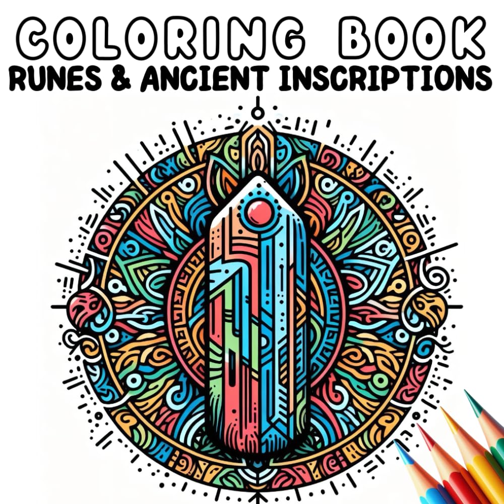 Coloring Book - Runes and Ancient Inscriptions (Coloring Book - Fantasy and Magic)