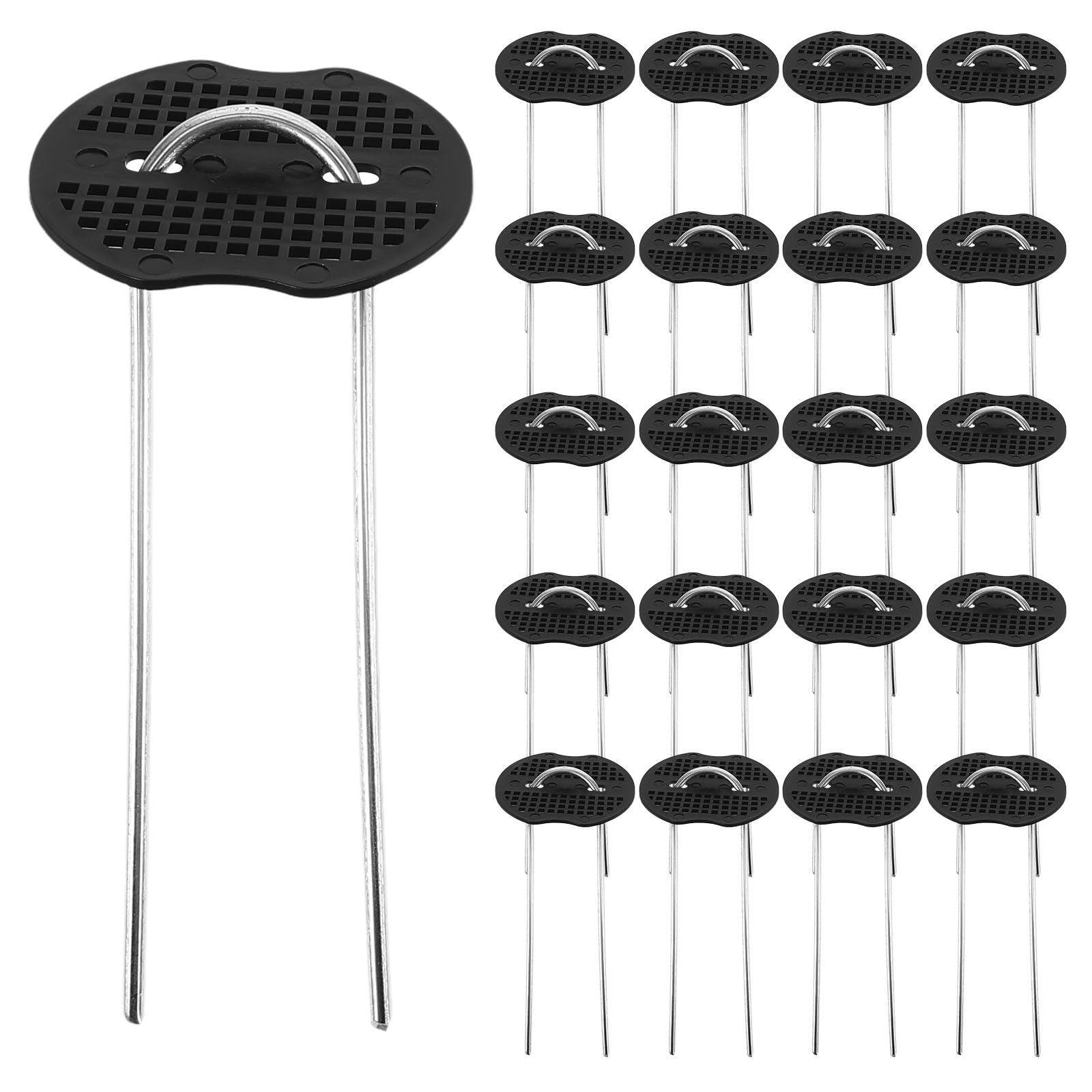 Hemobllo 50sets Picchetti Forma u Per Picchetti Fissaggio Per Tovaglie e Tende Da Serra in Metallo Resistenti Per Giardinaggio e Campeggio Forniture Per Esterni e Paesaggistica