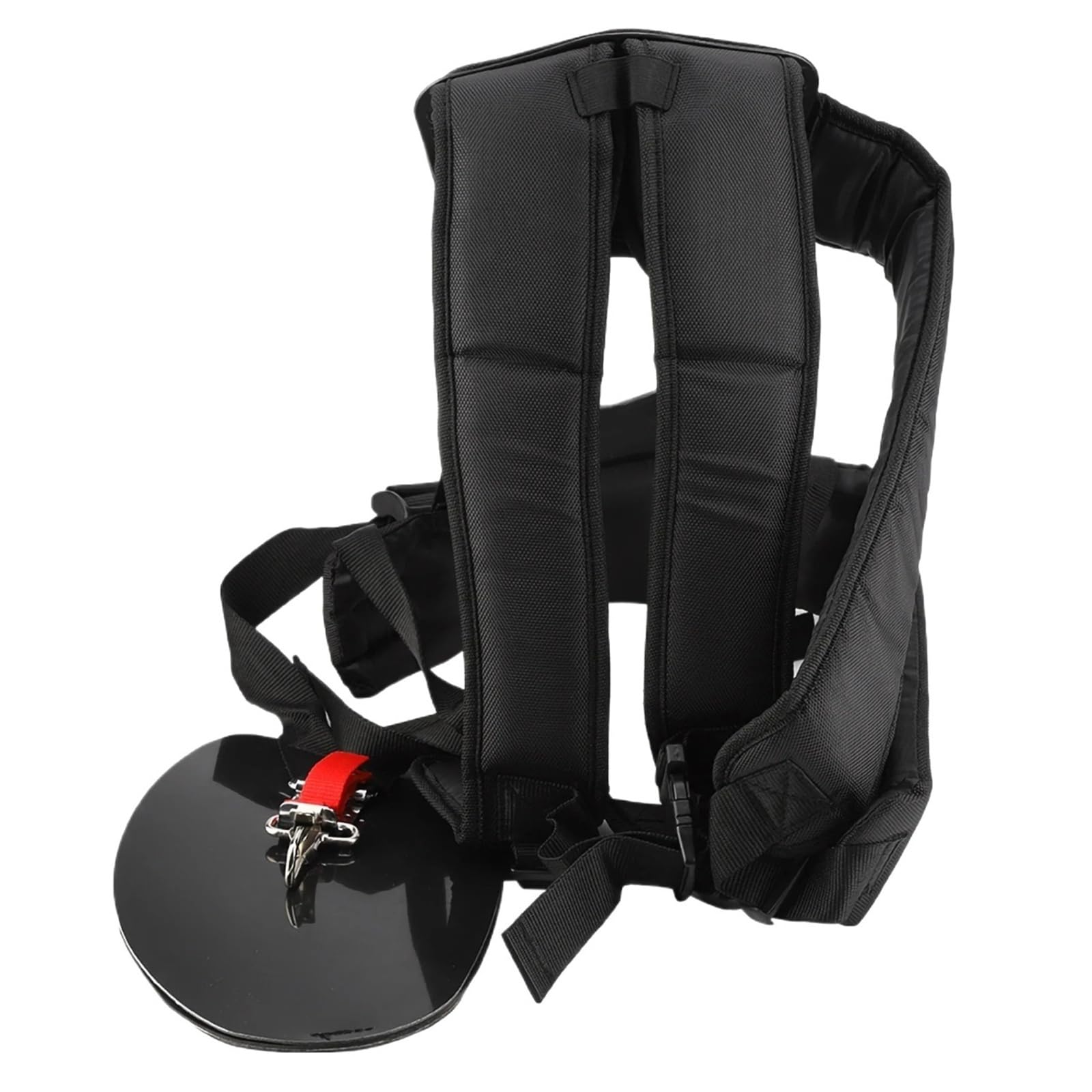 Correa recortadora de hombro doble de poliéster en forma de M | Accesorio de arnés de transporte resistente for cortadoras de césped y desbrozadoras de exterior.
