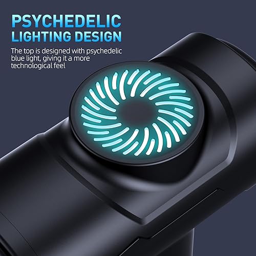 Miniatura 5 de Pistola de masaje, pistola de masaje de tejido profundo para aliviar el dolor con 7 cabezales de masaje y 6 velocidades y estuche de transporte