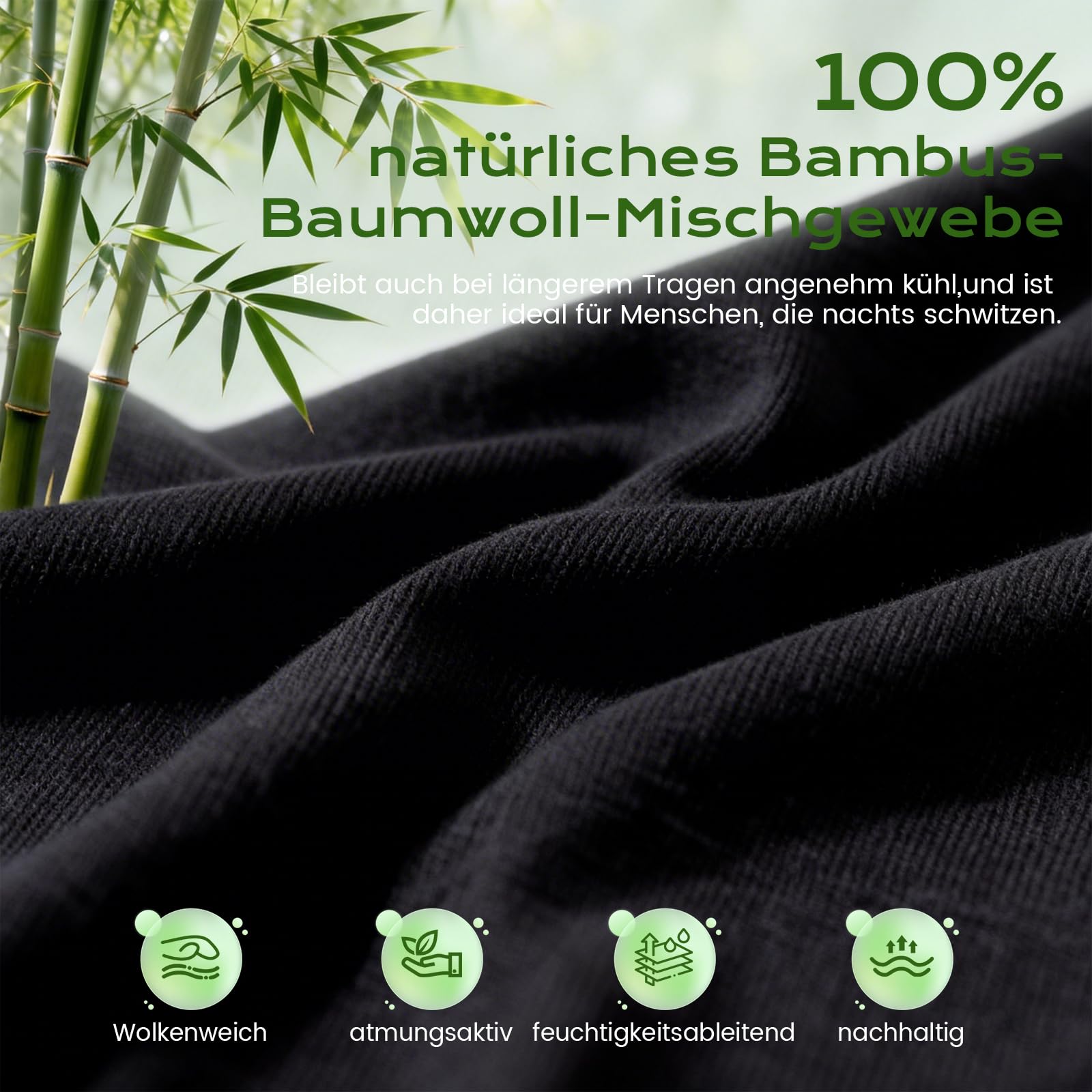 musicozy Máscara de bambú 3D para dormir con auriculares para DE (XY), color negro