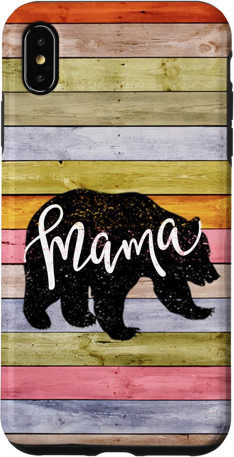 iPhone 7 Plus/8 Plus Rainbow Shiplap Cute Mama Bear Rustic Farmhouse Country Case