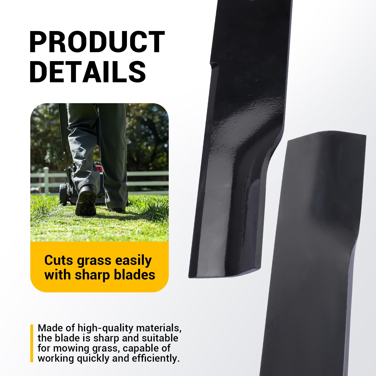 Baldur's Gate Magic Lame Gator Per Rasaerba Wright Stander 32 - Confezione Da 4, Modello Oregon Che Sostituisce 71440002 Ricambi Tosaerba Professionali - Foto 4