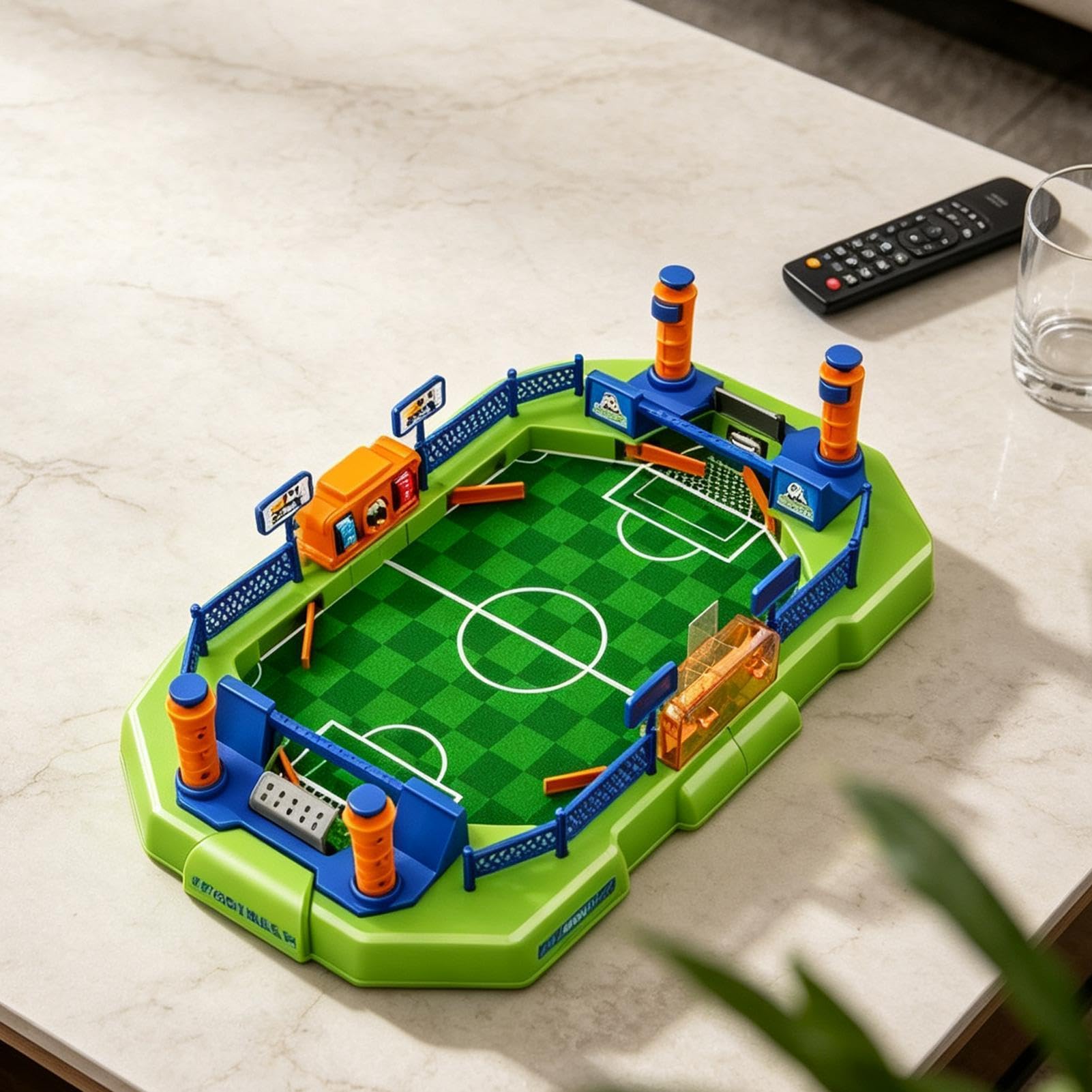 Calcio Balilla Mini Biliardino da Tavolo a 2 Giocatori, Sportivo