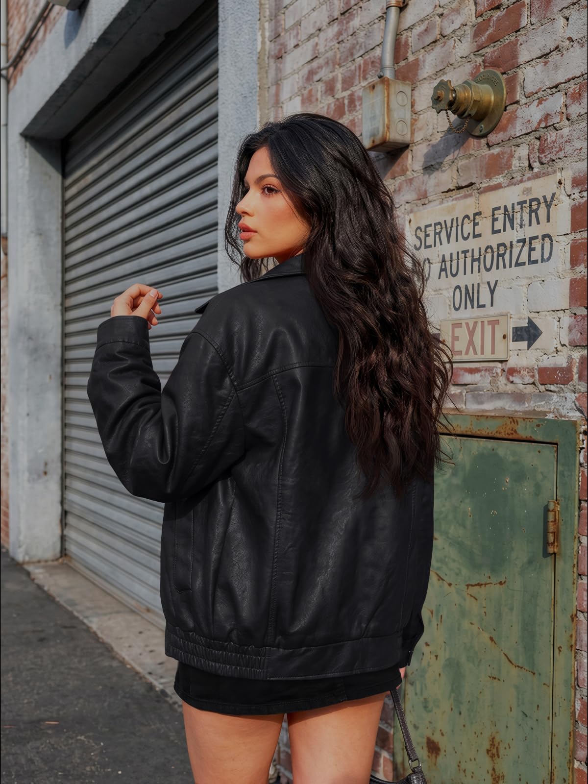 AUTOMET Damen Ezau208 Oversize-Jacke für Damen