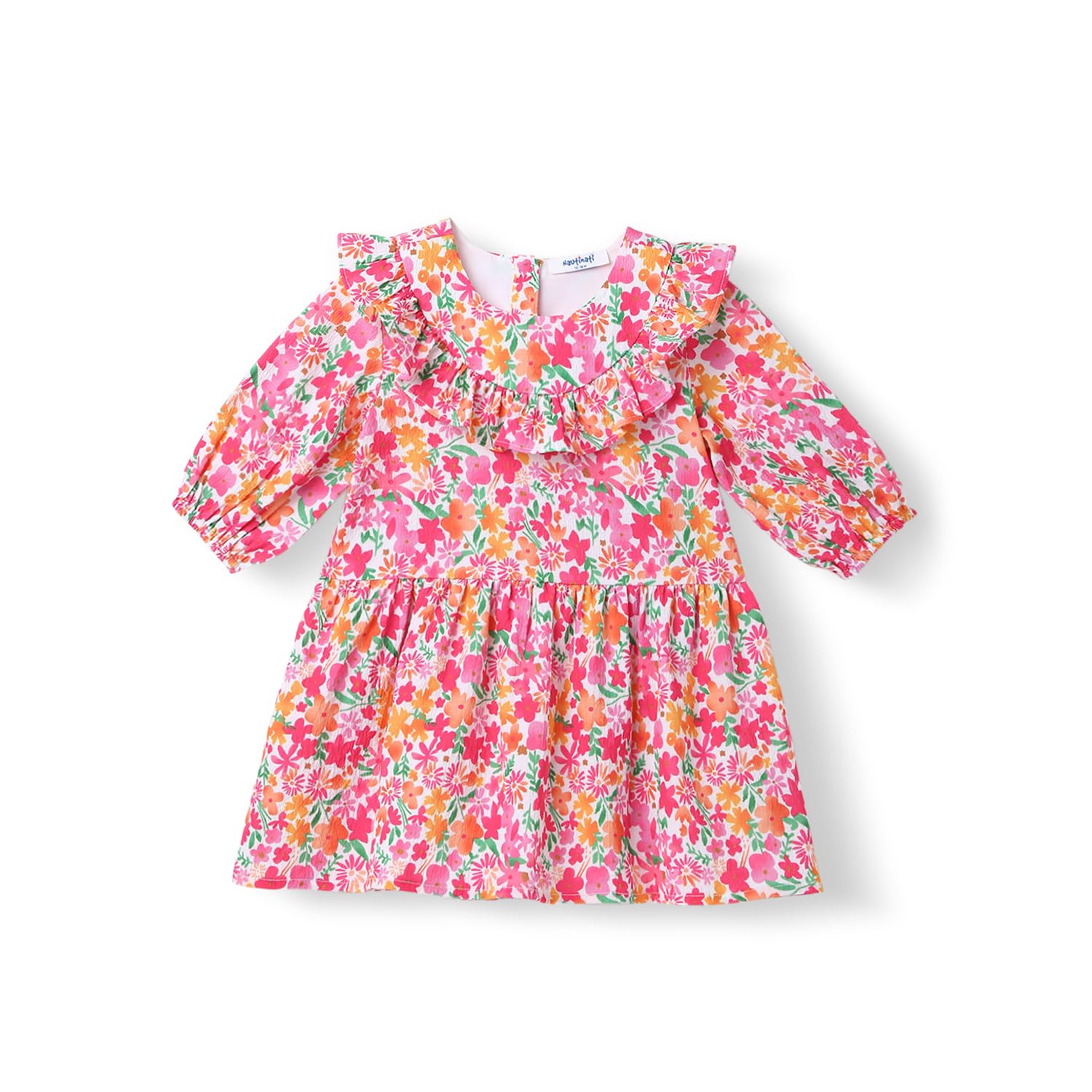 Nautinati Girl’s Polyester A-Line Mid-Thigh Length Casual Dress Nautinati Girl’s Polyester A-Line Mid-Thigh Length Casual Dress