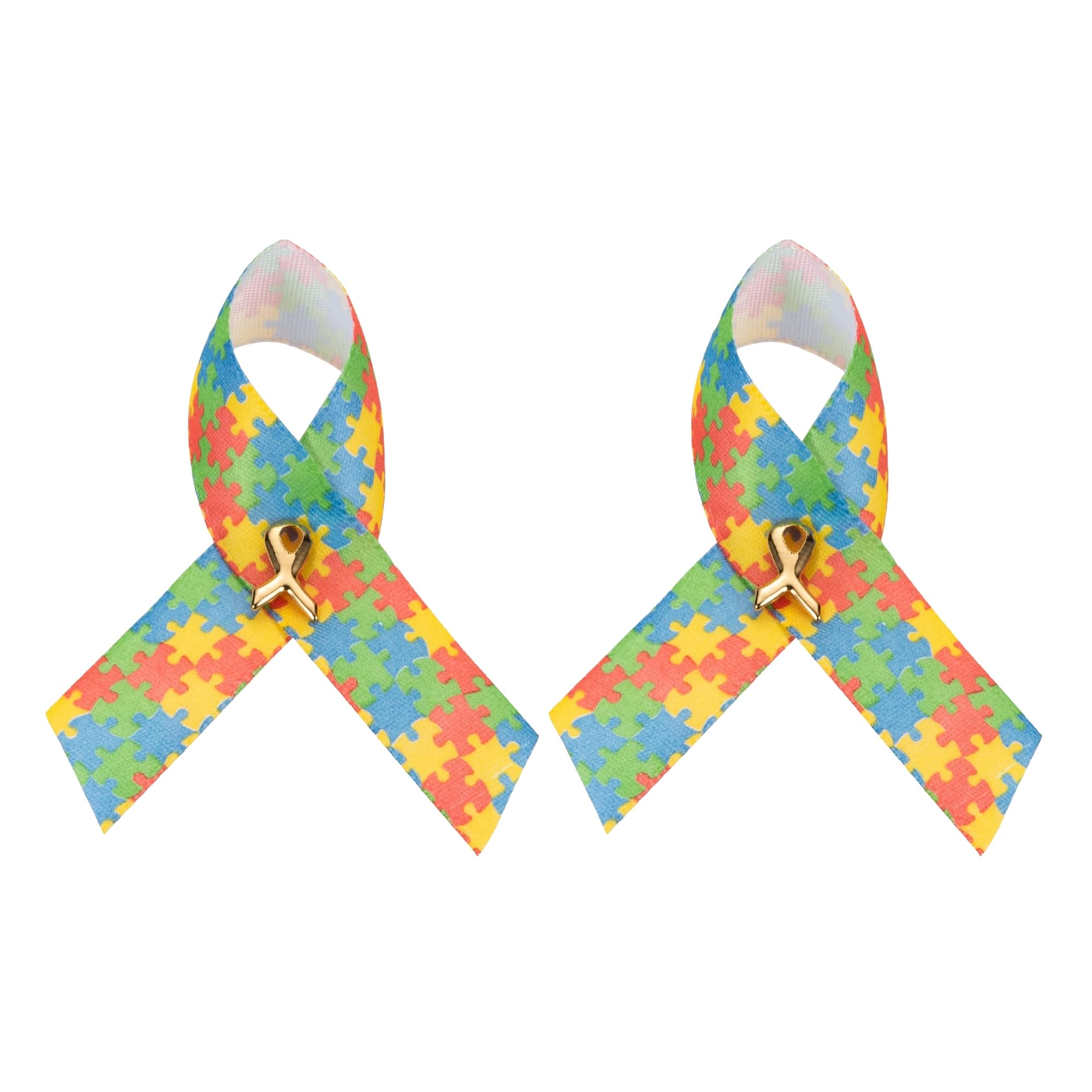 1/2/5/10/25/50/100pcs Satin Awareness Ribbon Pins (Pick your color), for Cancer &amp; Disease Awareness, Bulk Quantities for Fundraising, Events, Gift Giving