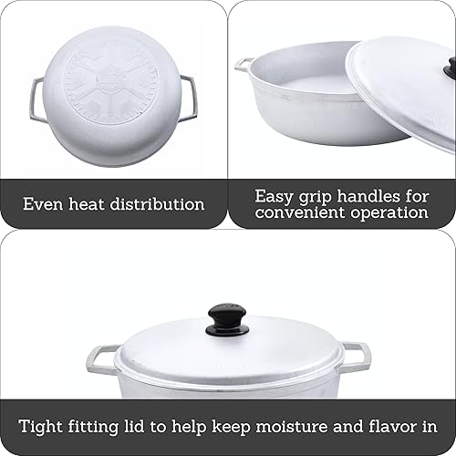 Vista 47 de IMUSA USA GAU-80560 - Mini caldero colombiano tradicional (horno holandés) para cocinar y servir, con capacidad para 0.7 qt.