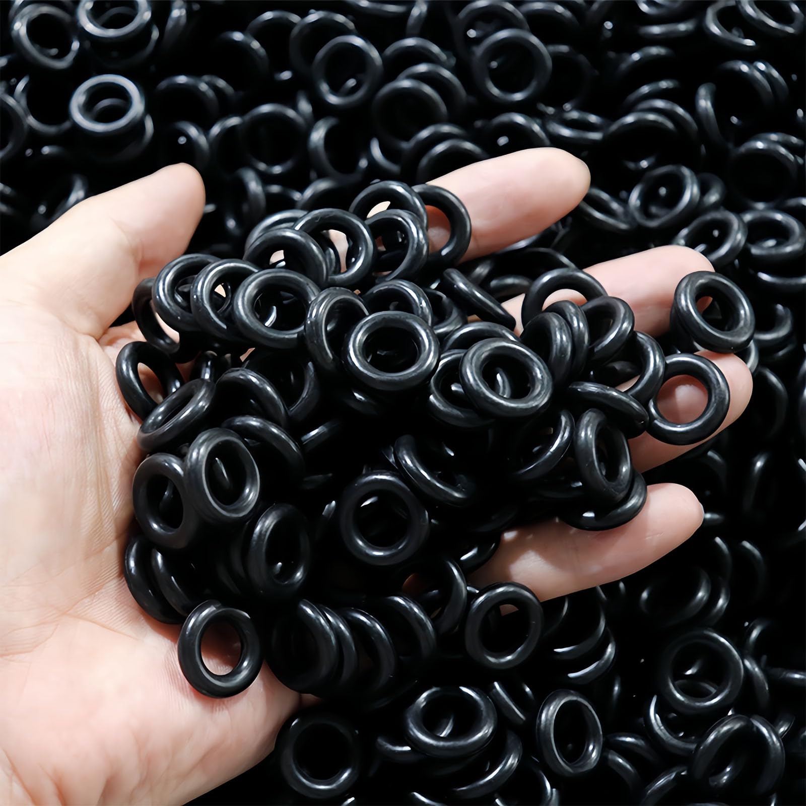 MACHSWON 50 stuks nitril rubber O-ringen 55mm OD 50mm ID 2.5mm breedte metrische sluitring ronde O-ring pakking O-ringen afdichting doorvoertules zwart