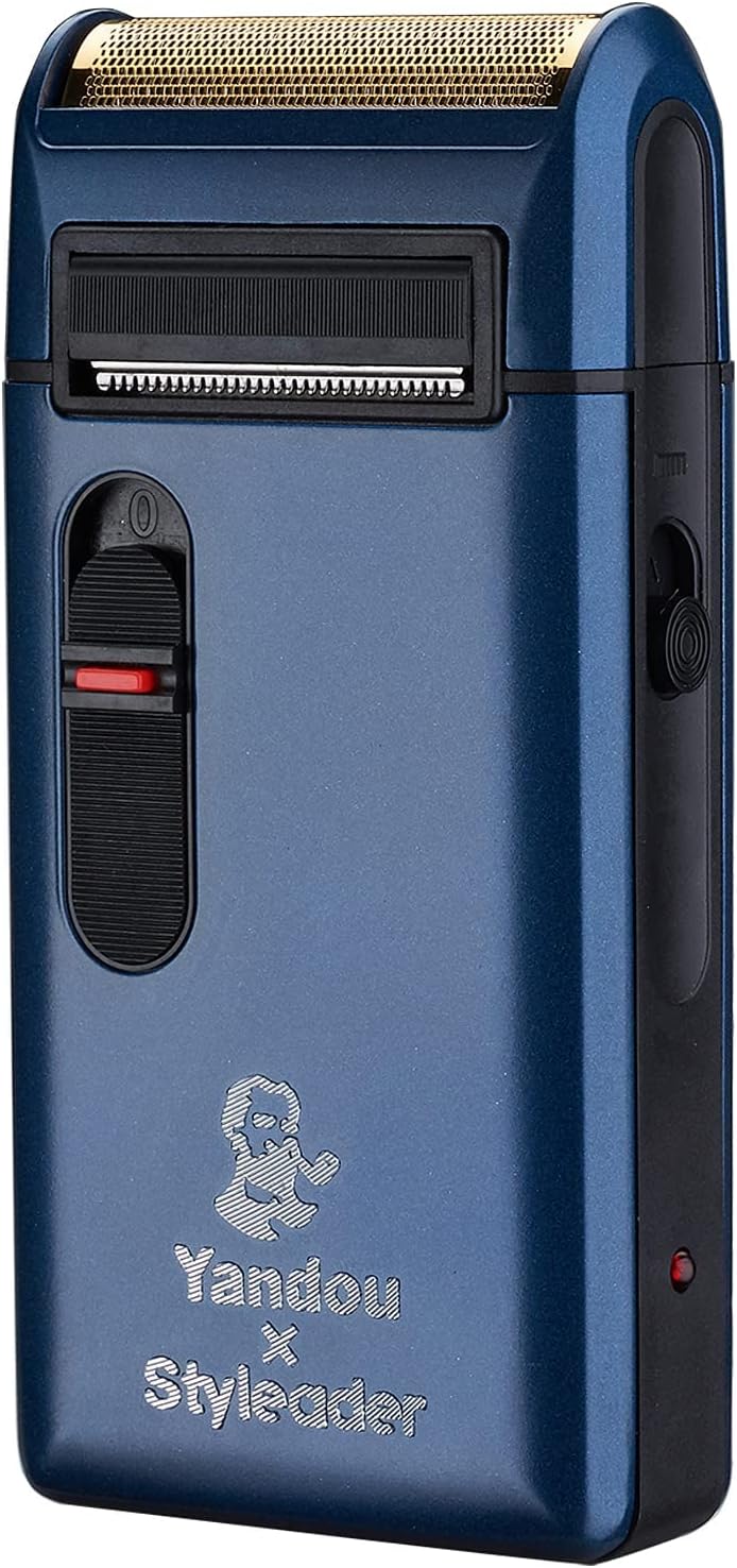 Styleader Retro Electric Razor for Men, Rechargeable Mens Gold Foil Shavers,Travel Electric Shavers for Men(Blue)