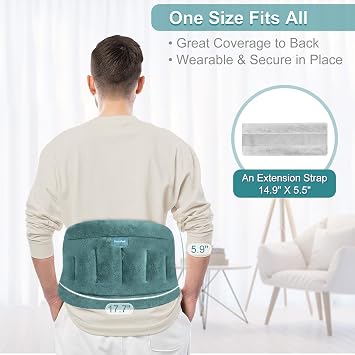 SuzziPad Microwave Heating Pad for Back & Lumbar Discomfort, Green
