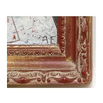 Amazon.co.jp: 遠藤彰子「遠い日」 /キャンバスに油彩F0号/絵肌