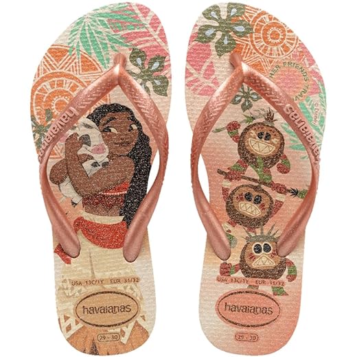 Chinelo Infantil Havaianas Slim Princesas Disney Moana Menina