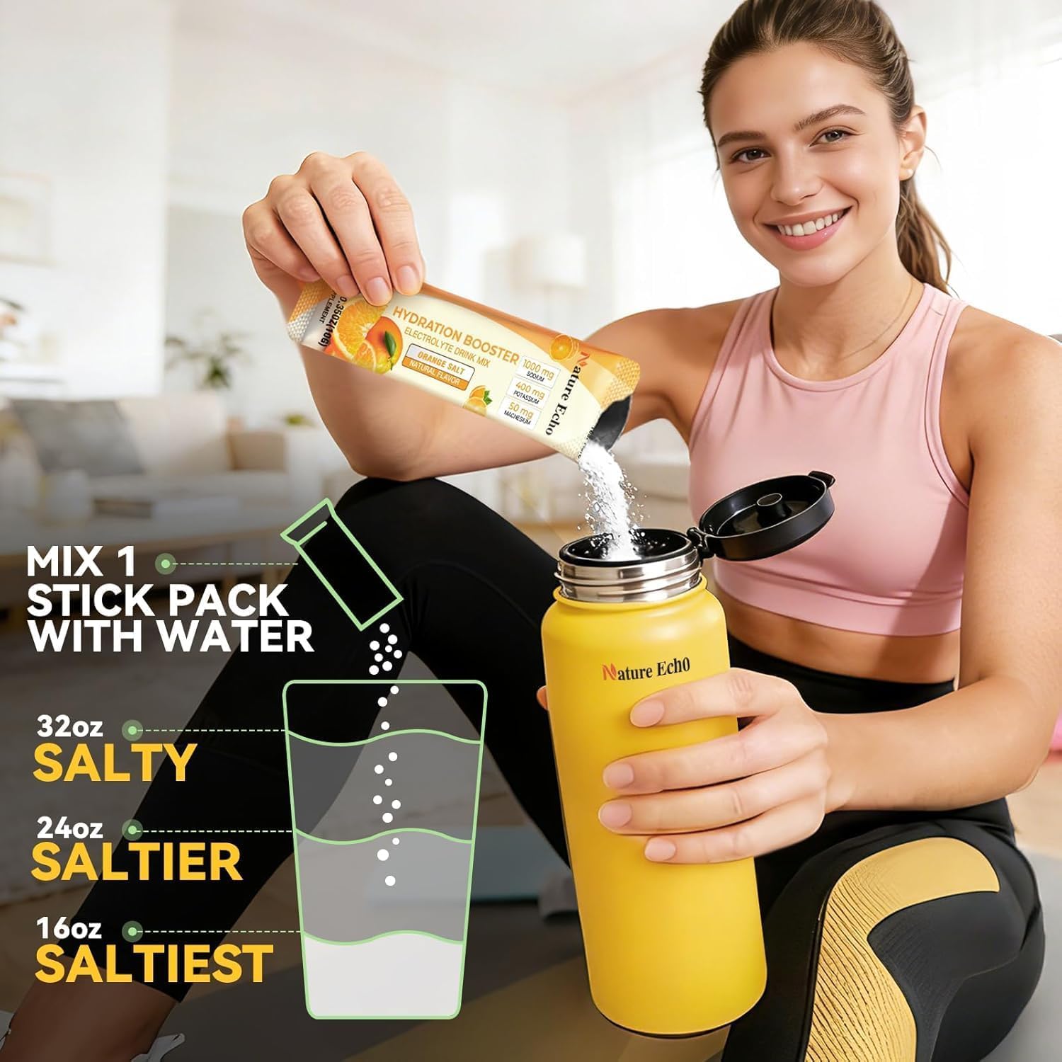 Zero Sugar High Sodium Electrolyte Powder Packets for Superior Hydration — Amazon image 4