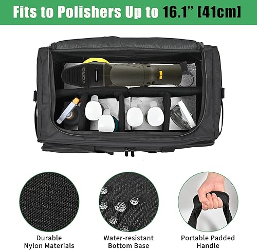 Miniatura 9 de Jaffzora Bolsa extra grande para detalles de automóvil, organizador de limpieza para suministros de detalles de automóviles, organizador de maletero