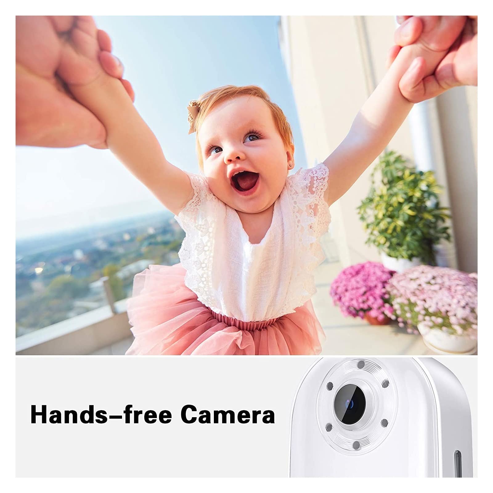 Action Cam, Portachiavi Body Action Camera 4K30FPS 20MP con EIS 2.0 60min Registrazione Video Videocamera for vlogging a Mani libere al rallentatore,All'aperto, Sport, Video