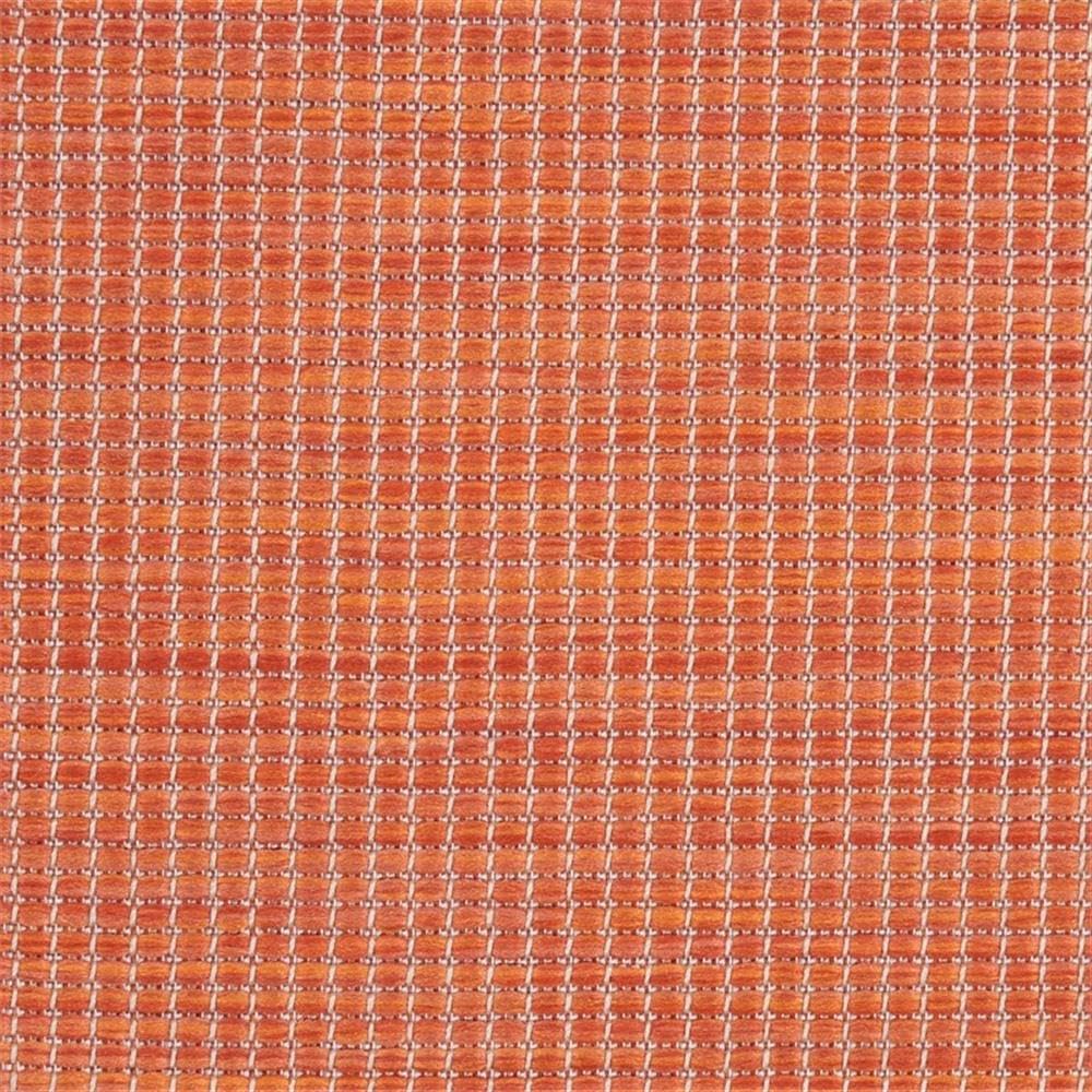 Pemberly Row Contemporary Area Rug, 9' x 12', 100% Polypropylene, Terracotta Color, Flatweave Texture, Indoor/Outdoor Use, Modern Style, Rectangle, Easy-Clean Washable Rug for Patio, Living or Dining