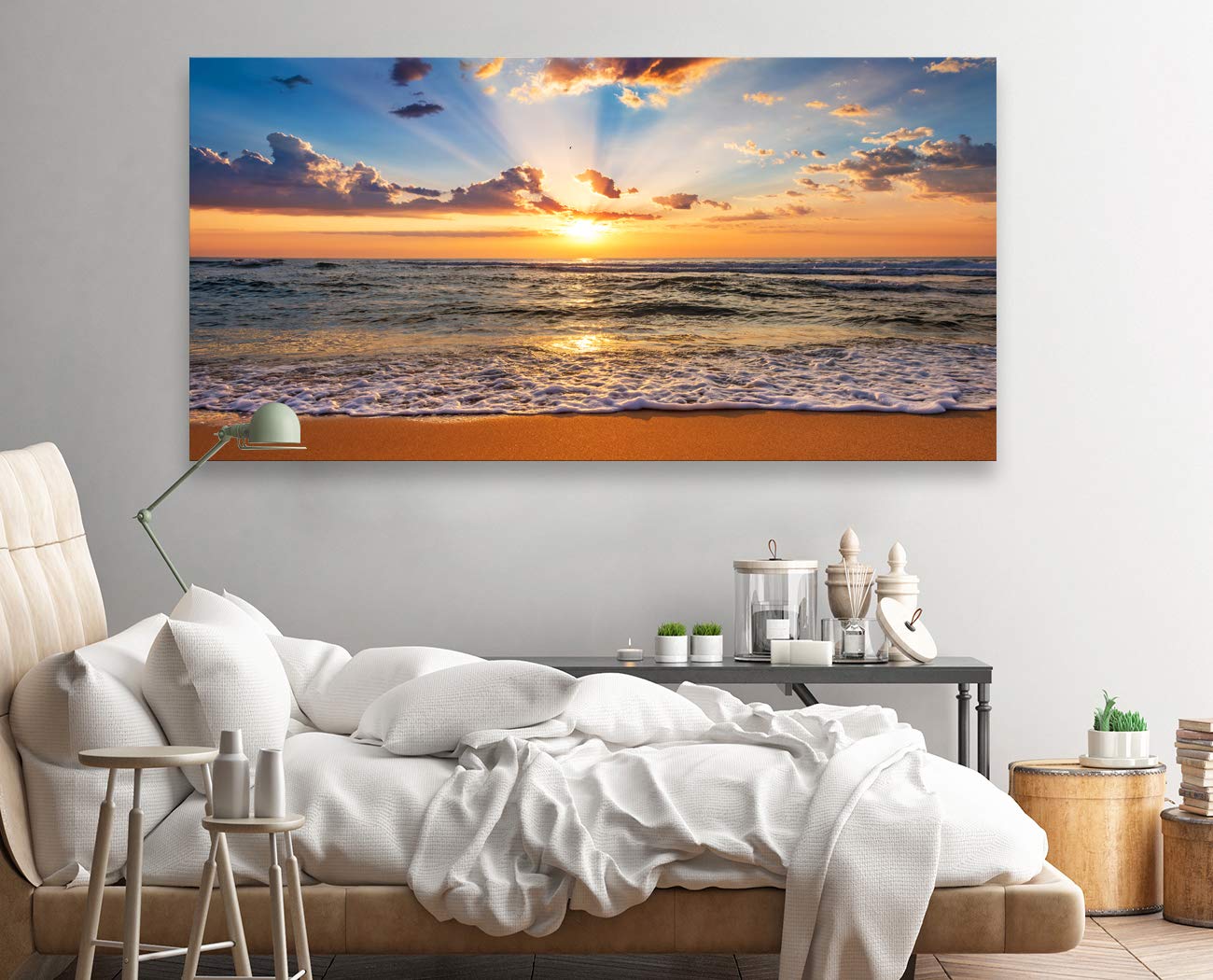 ●TULLIANO 100% SILK block canvas art XL● Amazon.com: Muolunna BK1875 Wall Art Decor Large Canvas