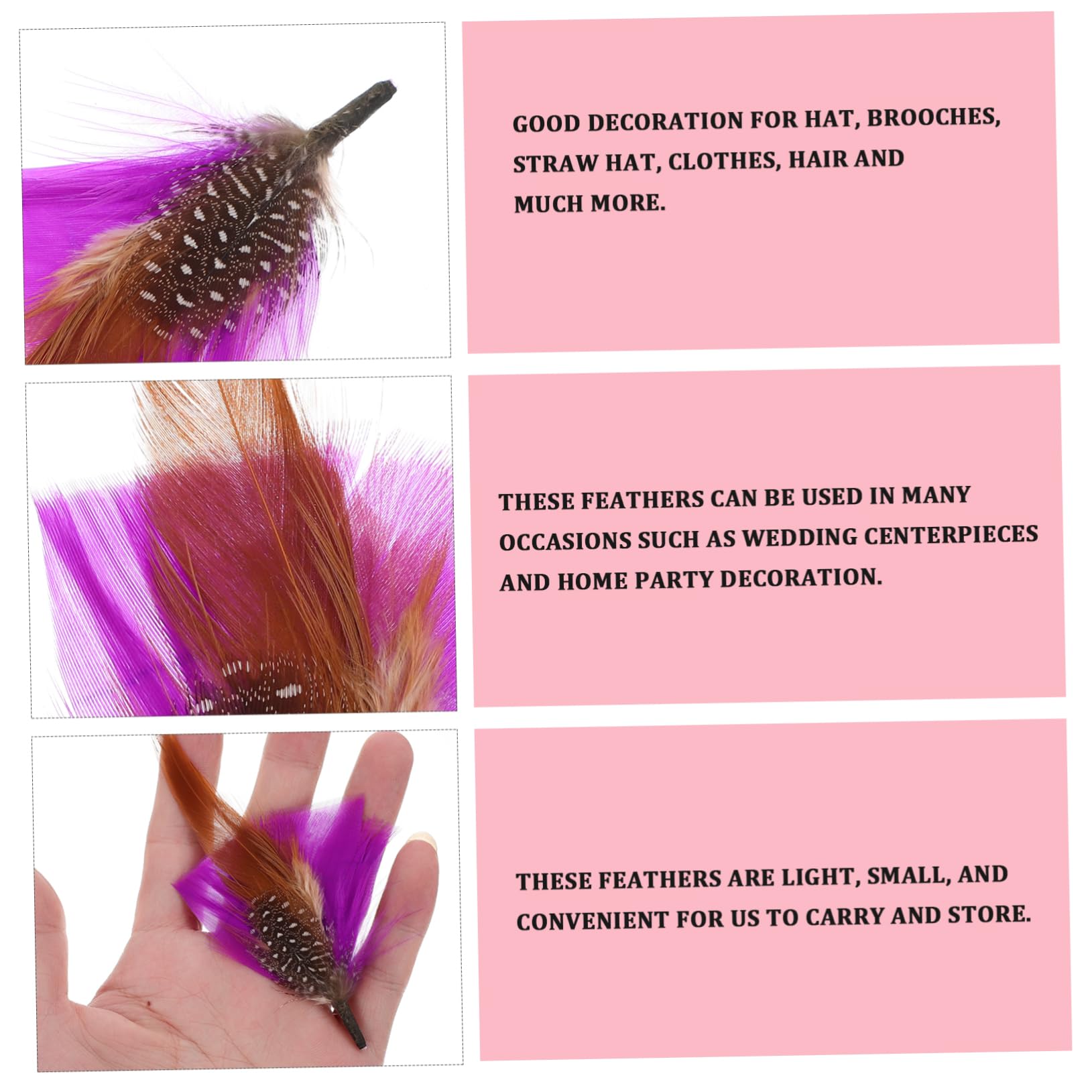 VALICLUD Kostüm Dekorative Federn Haircharm Haaraccessoires Partydekoration Broschen Partyhut Dekorative Feder Haarnadel Party Dekorative Feder Hutfeder Im Einzigartigen Stil 14st