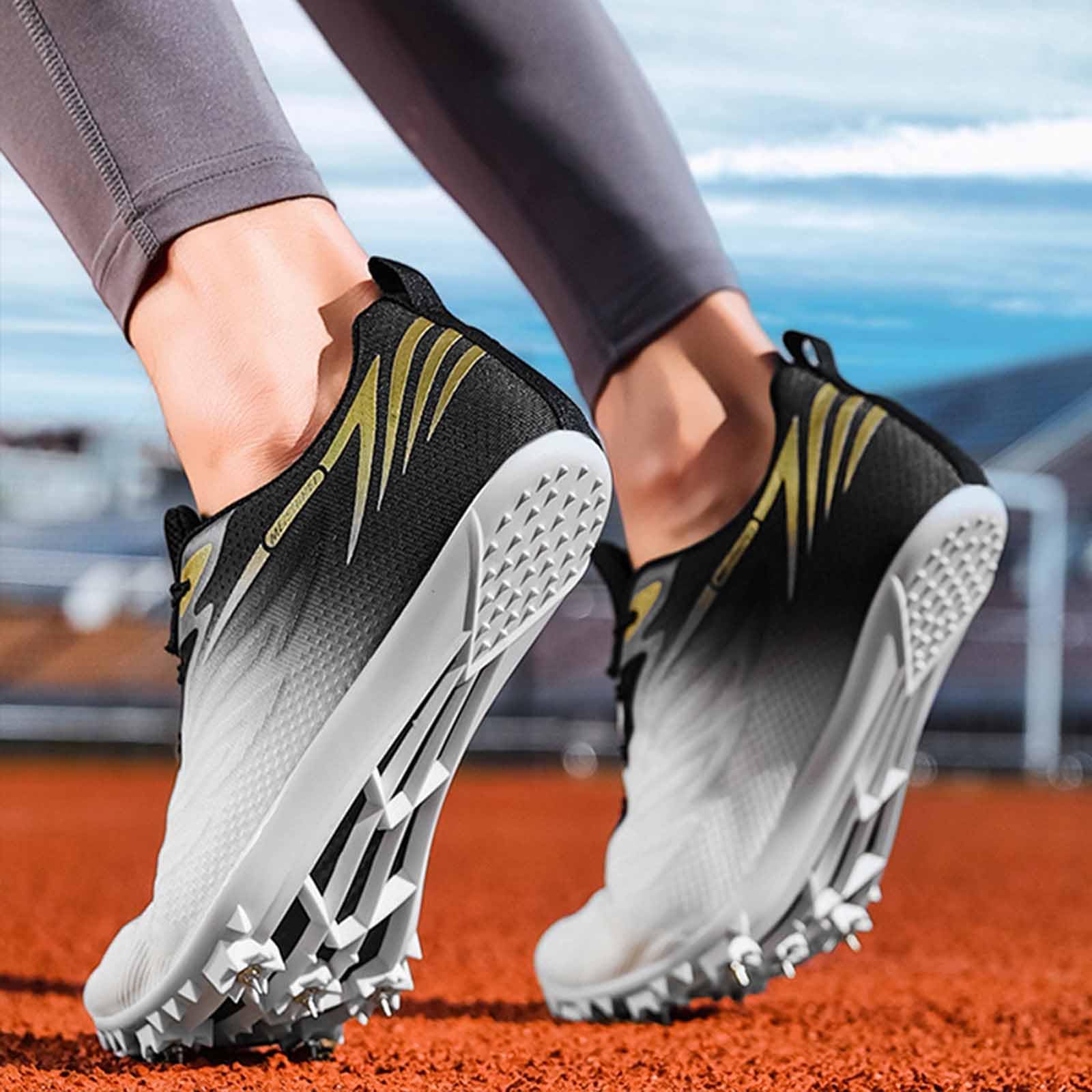 Zapatillas de Atletismo Hombre Lightweight Running Racing Jumping Sprint Shoe