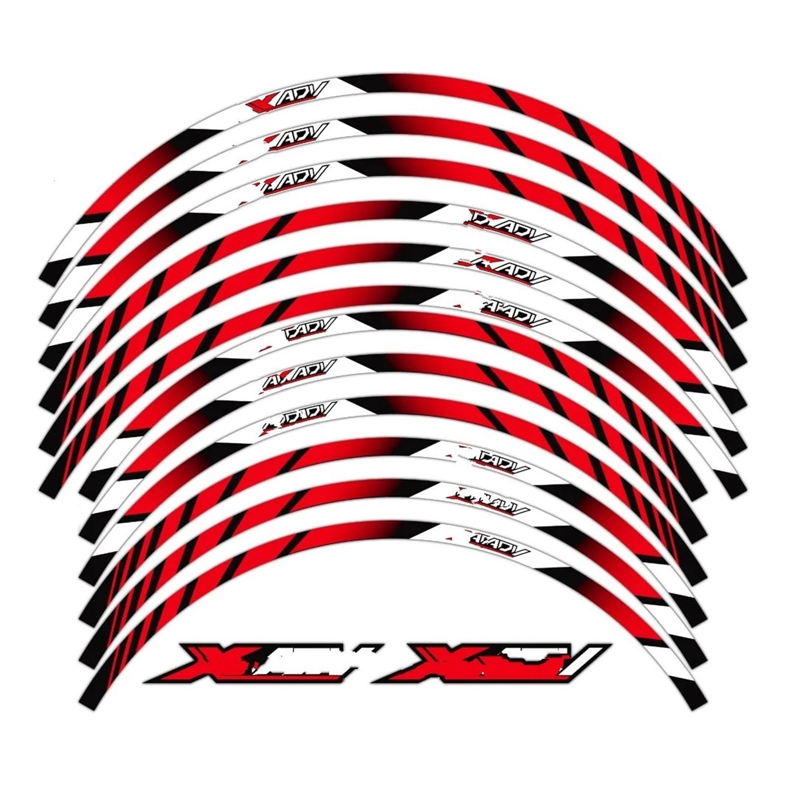 Motorrad Rad Aufkleber Rim Streifen Decals Zubehör Für x&ADV 750 x&ADV 750(Set Meal 2)