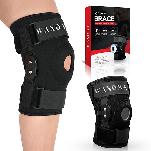 Rodillera para hombres y mujeres (talla XXL) para apoyo de estabilidad para desgarro de menisco, ACL, lesiones de MCL, deportes y artritis,