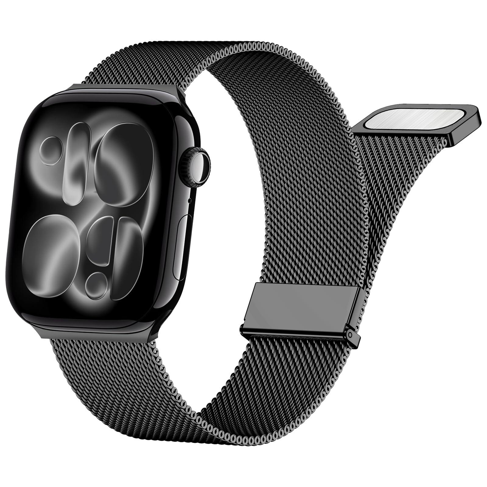 Yoohoo Armband Kompatibel mit Apple Watch 40mm 41mm 42mm 46mm 45mm 44mm 38mm 49mm, Milanaise Edelstahl Metall Armband für iWatch SE 11 10 9 8 7 6 5 4 3 2 1 Ultra Damen Herren
