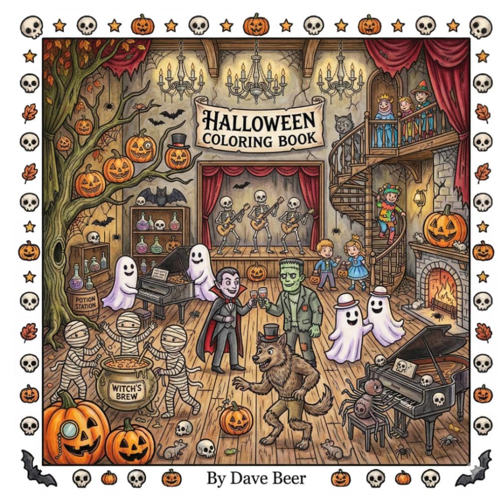 Halloween Coloring Book: A Spooky, Funny Party Adventure!