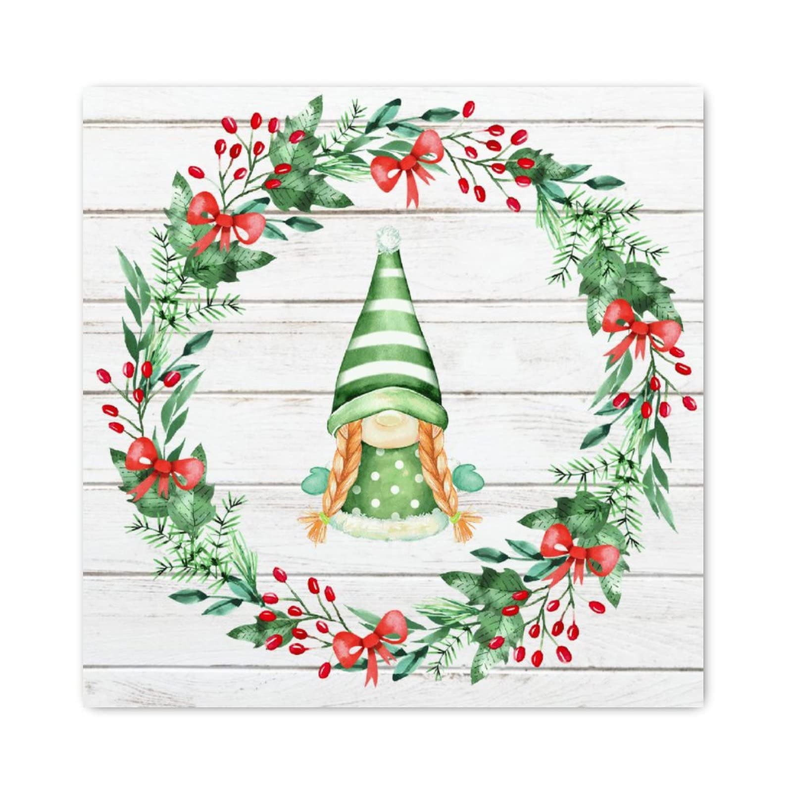 Panneau de Noël en bois plaque murale décoration maison couloir cuisine