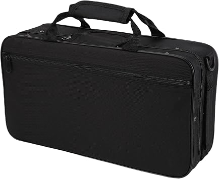 SEAFRONT Black Clarinet Case with Strap for B Flat Clarinet, Thickened Oxford Cloth and Foam Padded