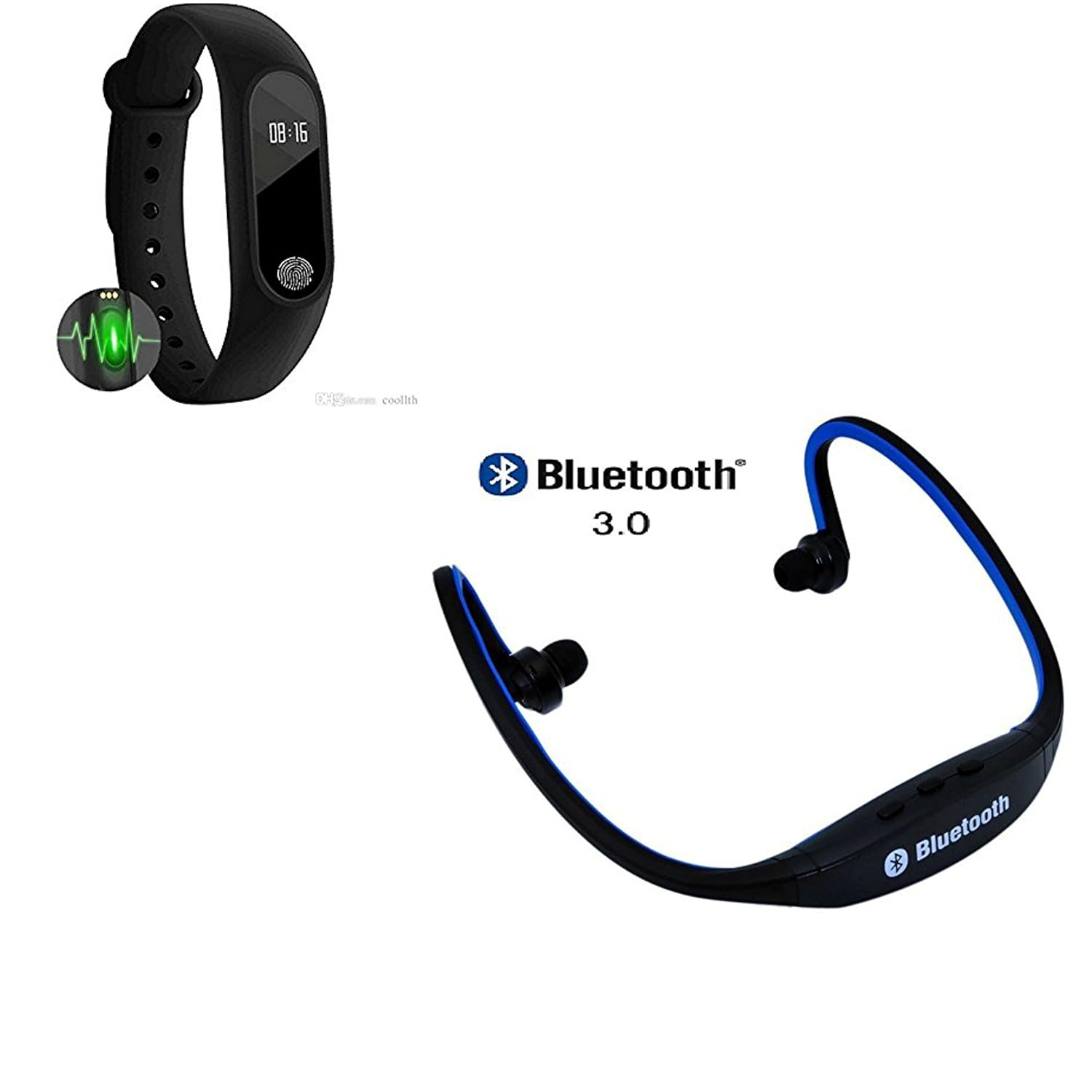WowShow Gallery Heart Rate Monitor Bluetooth Health Fitness Tracker Smart Band With Wireless