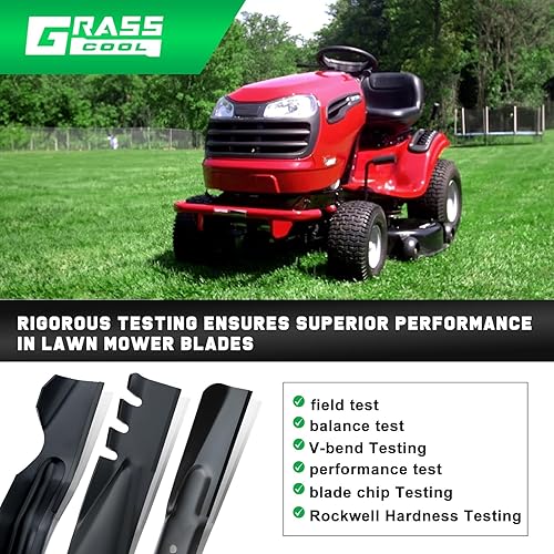 Miniatura 9 de 134149 Cuchillas para cortacésped Craftsman de 42 pulgadas LT2000 LT1000 YS4500 Reemplazar 422719 532134149 Husqvarna Poulan Pro 42 pulgadas
