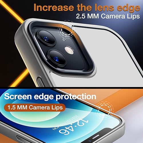 Vista 306 de Funda para iPhone 11, a prueba de golpes, para iPhone 11, protección contra caídas de grado militar, carcasa protectora rígida delgada translúcida