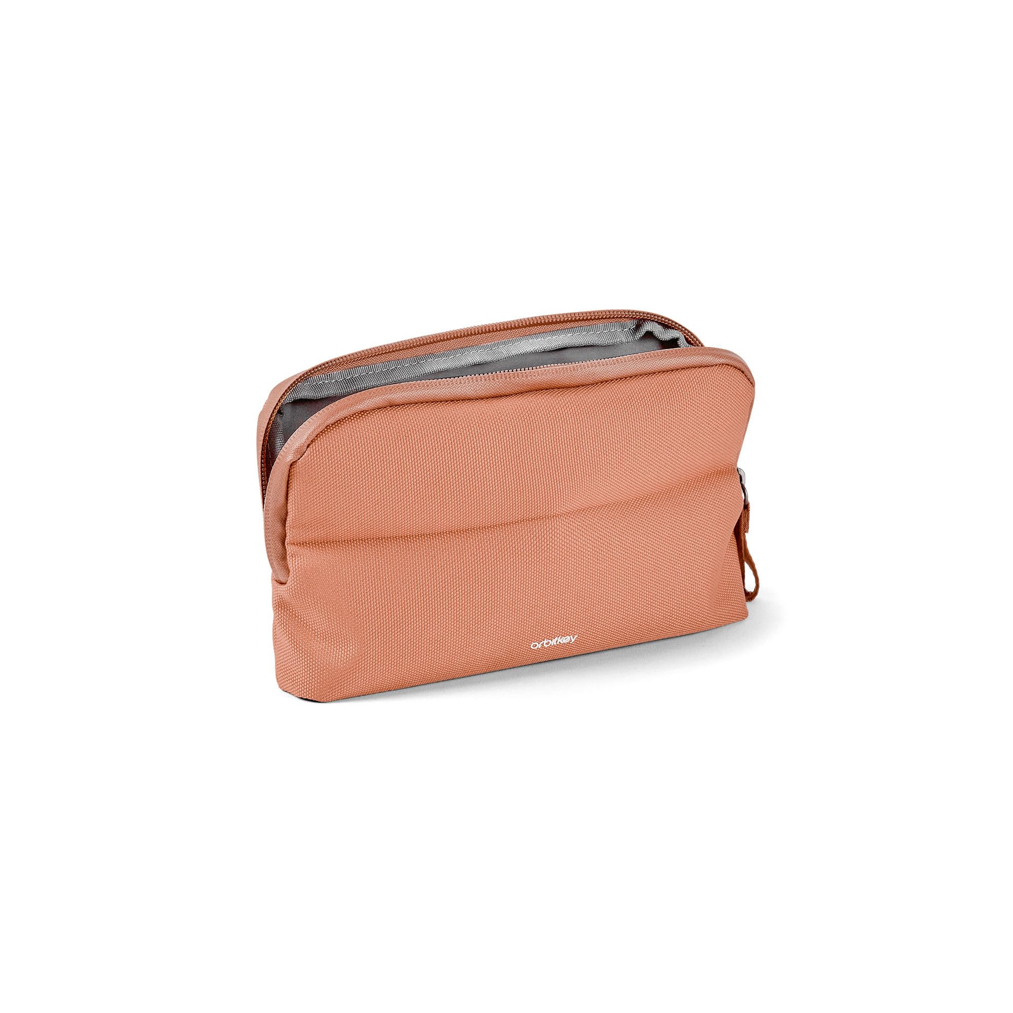 orbitkey Desk Pouch Organiser – Leather-Free Portable Tech Case with Compartments for Cables, Chargers & Accessories – Slim Travel Storage Bag for Office Desk, Workstation & Everyday (Rose)