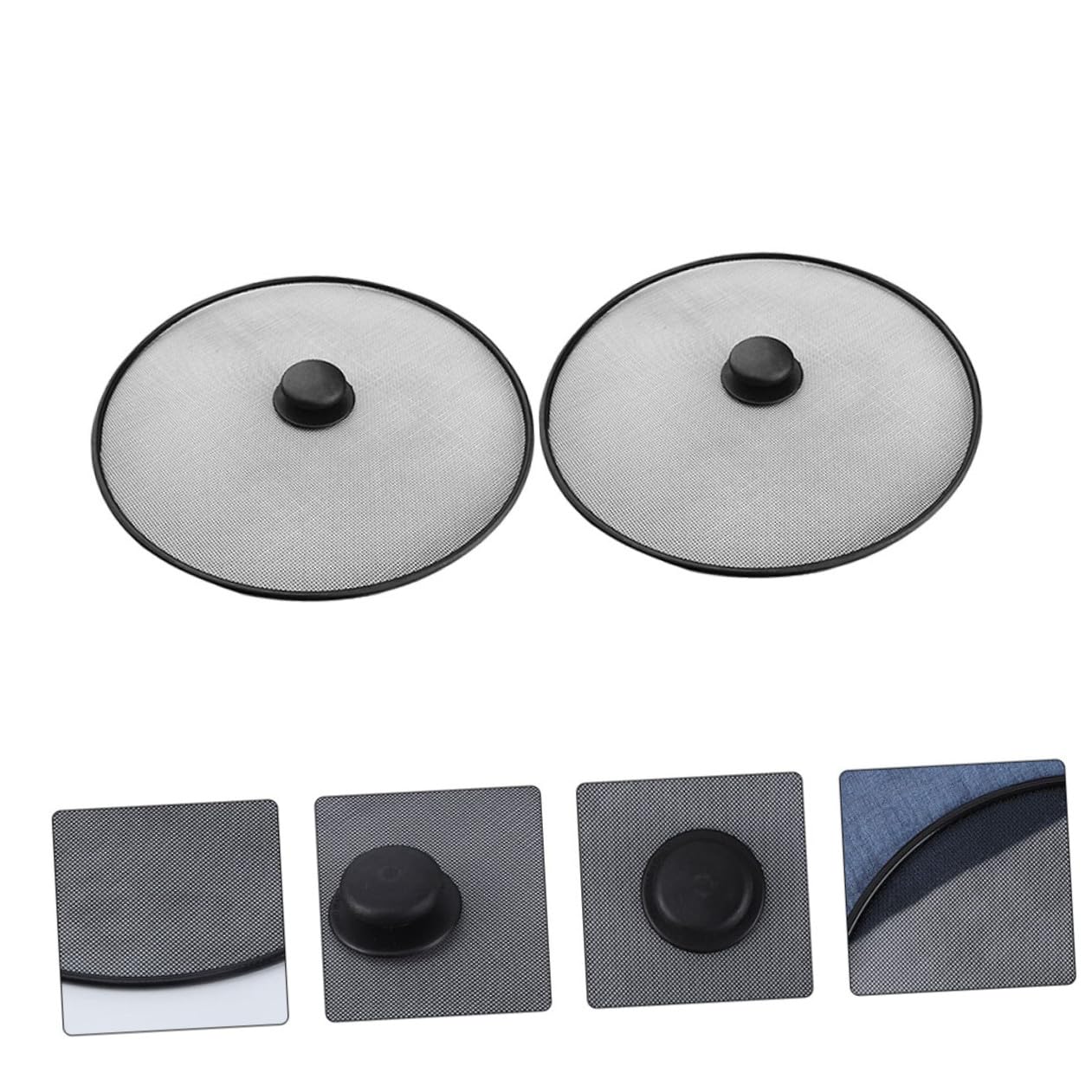 4piezas Cubierta Antisalpicaduras De Acero Inoxidable para Olla Protector De Salpicaduras De para Cocina Diseño De Malla Densa y Antideslizante