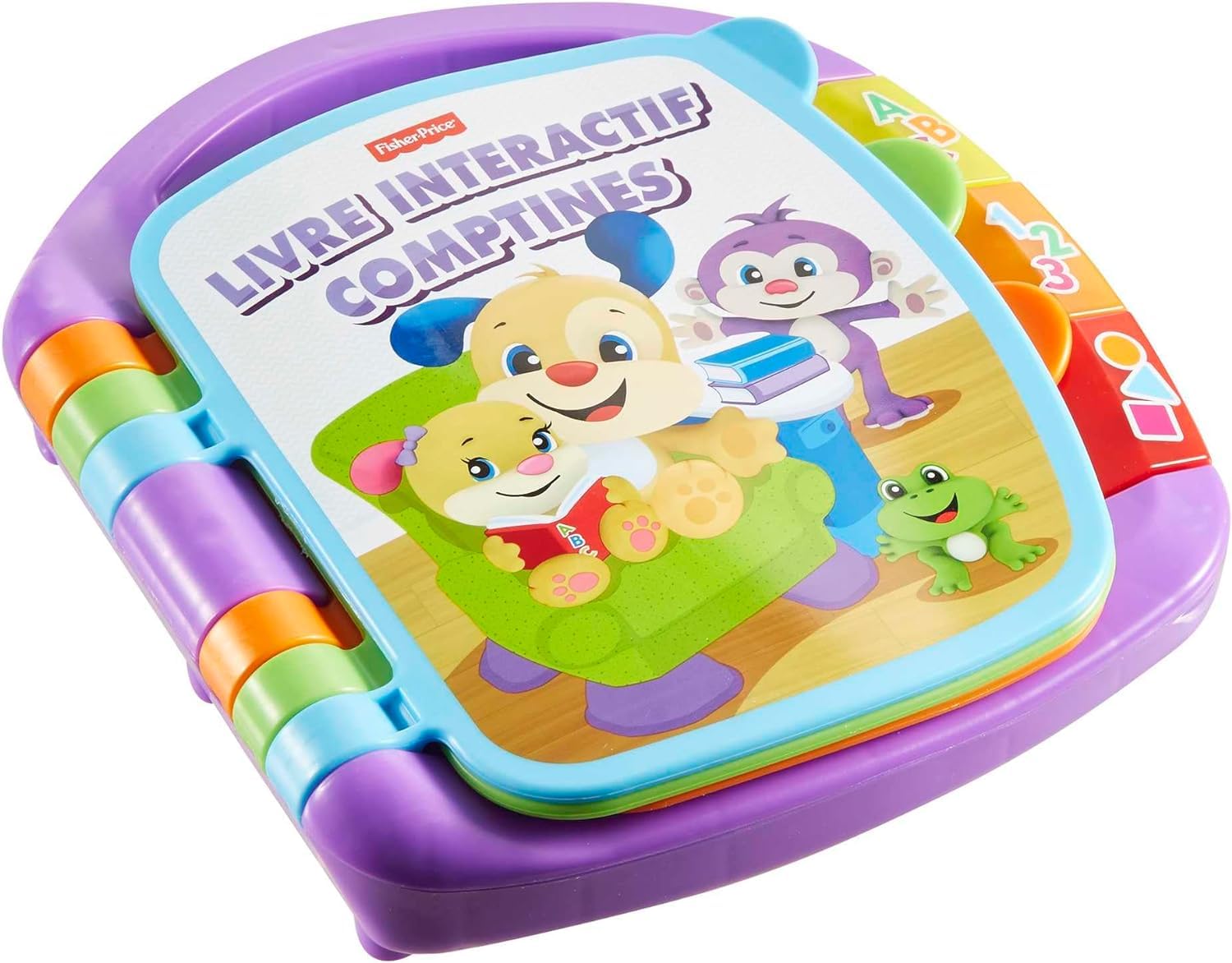 Fisher-Price CDH39 Interaktive Buch, Abzählreime, Babyspielzeug
