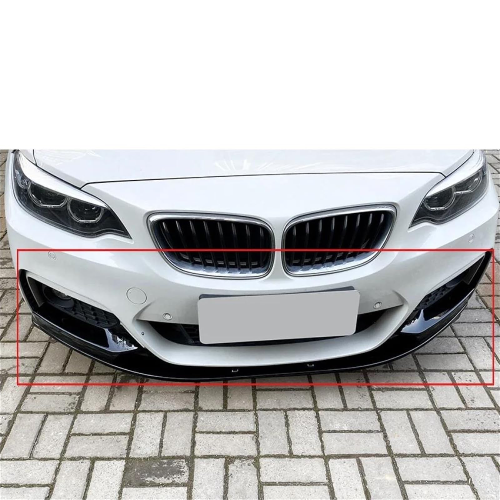 Protector De Difusor Divisor De AleróN Kit De Difusor De Parachoques Delantero De Coche para BMW para Serie 2 F22 F23 2015-2019(Carbon Fiber)