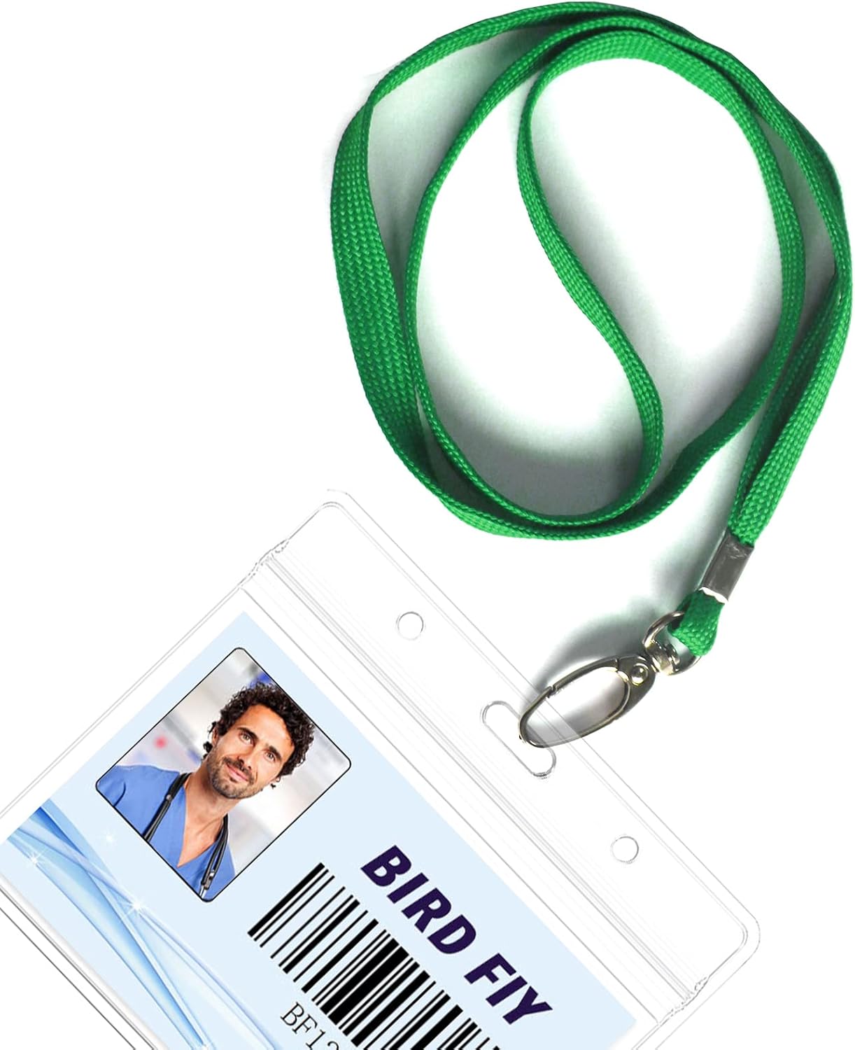 Bird Fiy Black Lanyard 100 Pack Bulk Lanyards for Id Badges Holders Each Lanyard 17 Inch with 360° Swivel Hook - Image 4
