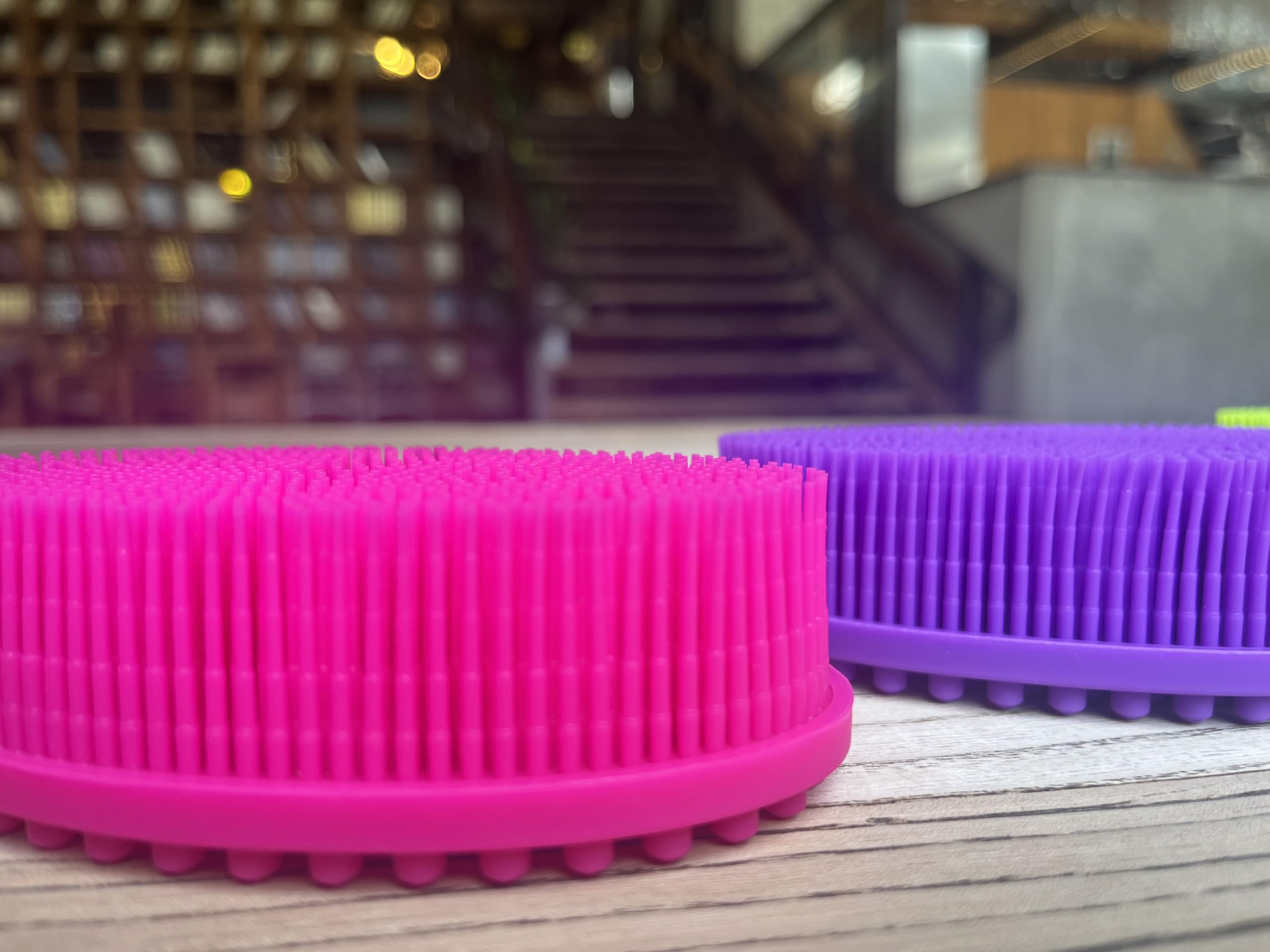 Premium Sensory Brush for Kids or Autism,Soft Silicone Body Scrubber,2 in 1 Sensory Room Occupational Therapy Brushes,Silicone Loofah,Pet Shower Brush Bath Brushes - Image 4
