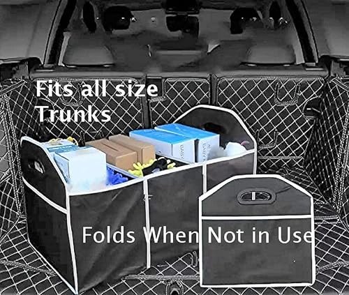 Miniatura 6 de Organizador de maletero plegable para automóvil, SUV, camión, almacenamiento portátil para herramientas, mapas, suministros, botellas, comestibles,