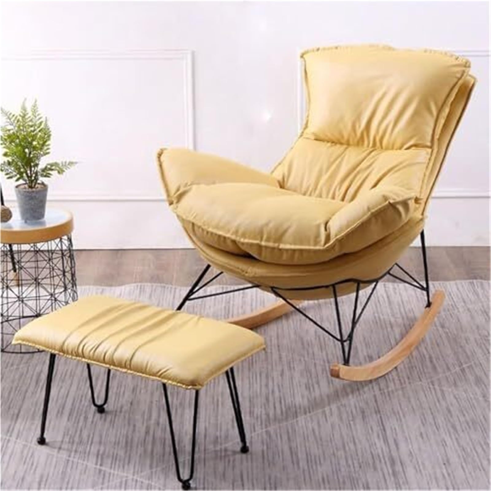 Chaise de salon confortable contre le mal de dos avec base en bois