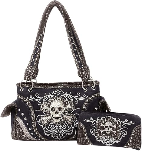 leather skull purse