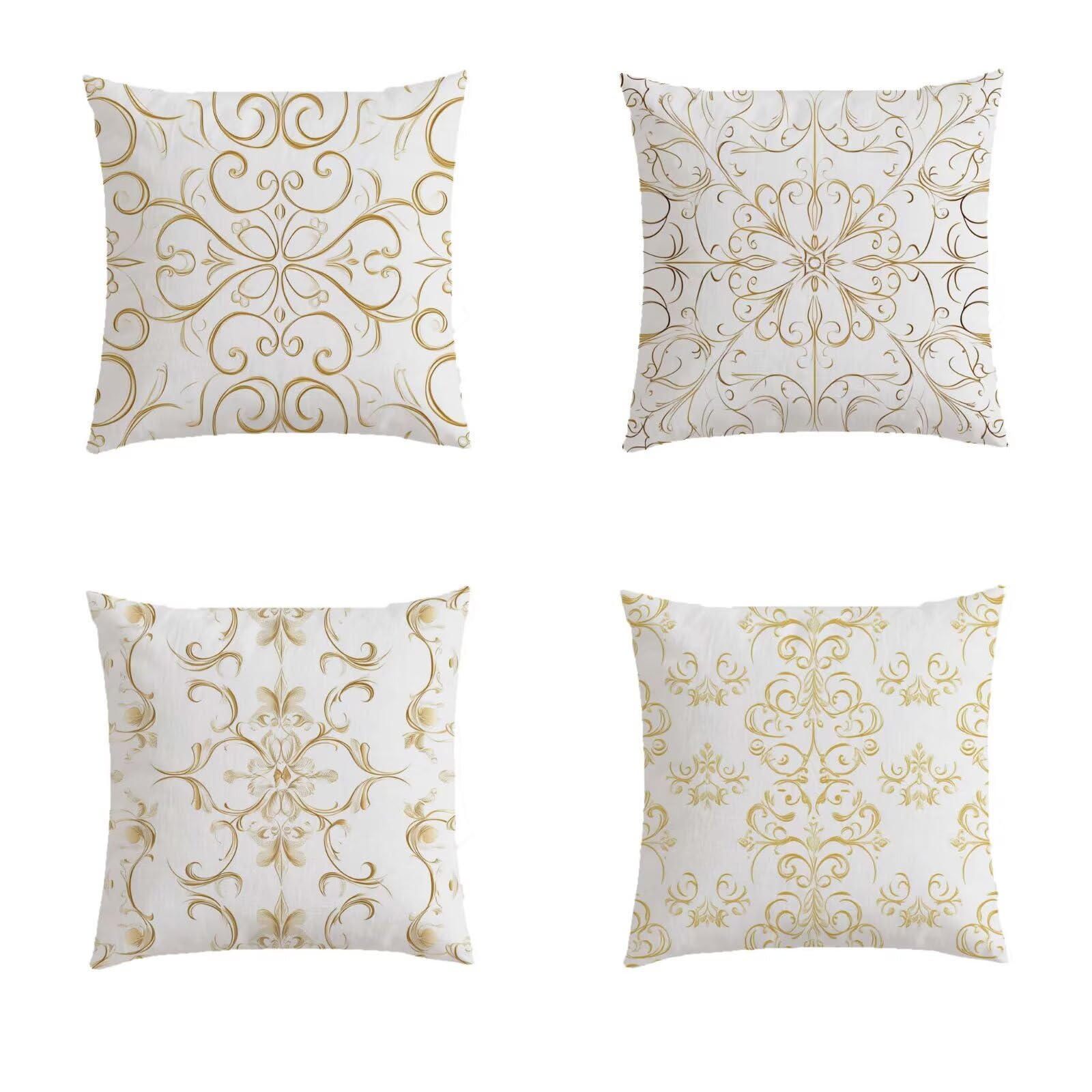 Housse de coussin 60x60cm lot de 4 abstract gifts pour salon boheme