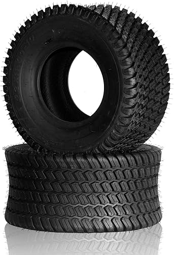 SUNROAD 22 x 11-10 neumáticos de jardín para cortacésped sin cámara 22x11x10 4PR tractor césped carrito neumáticos PSI 22 carga máxima 1480 libras