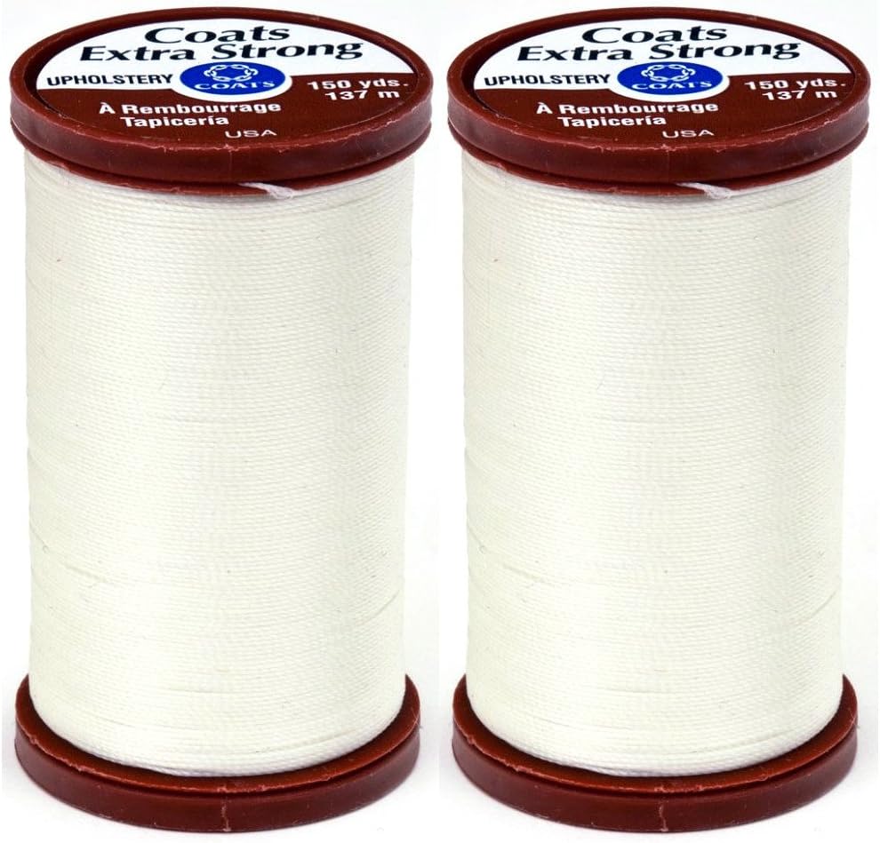 & Clark 2-Pack - S964-8010 Extra Strong Upholstery Thread, 150-Yard, Natural