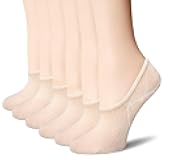 BERING No Show Socks Womens Thin 6 Pairs for Flats Slip On Sneakers Low Ankle Footies Socks