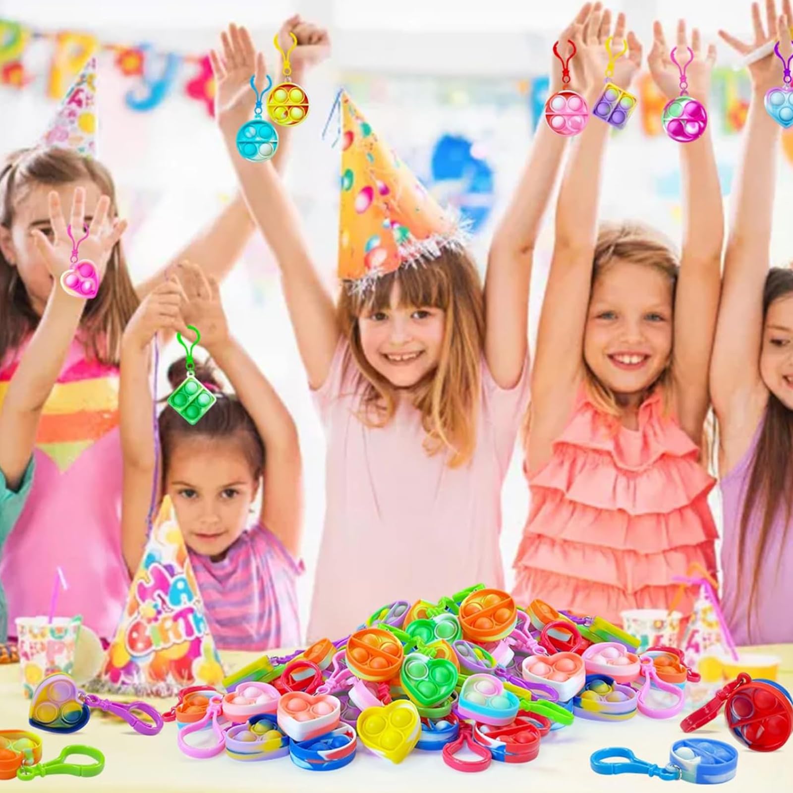 30 sztuk Pop It Fidget Zabawki antystresowe Mini Fidget Zabawki Squeeze Sensory Zabawki Silikonowe antystresowe Lęk Ulga Zabawki Poppet Bubble, Zabawki, Autyzm Relief Stress