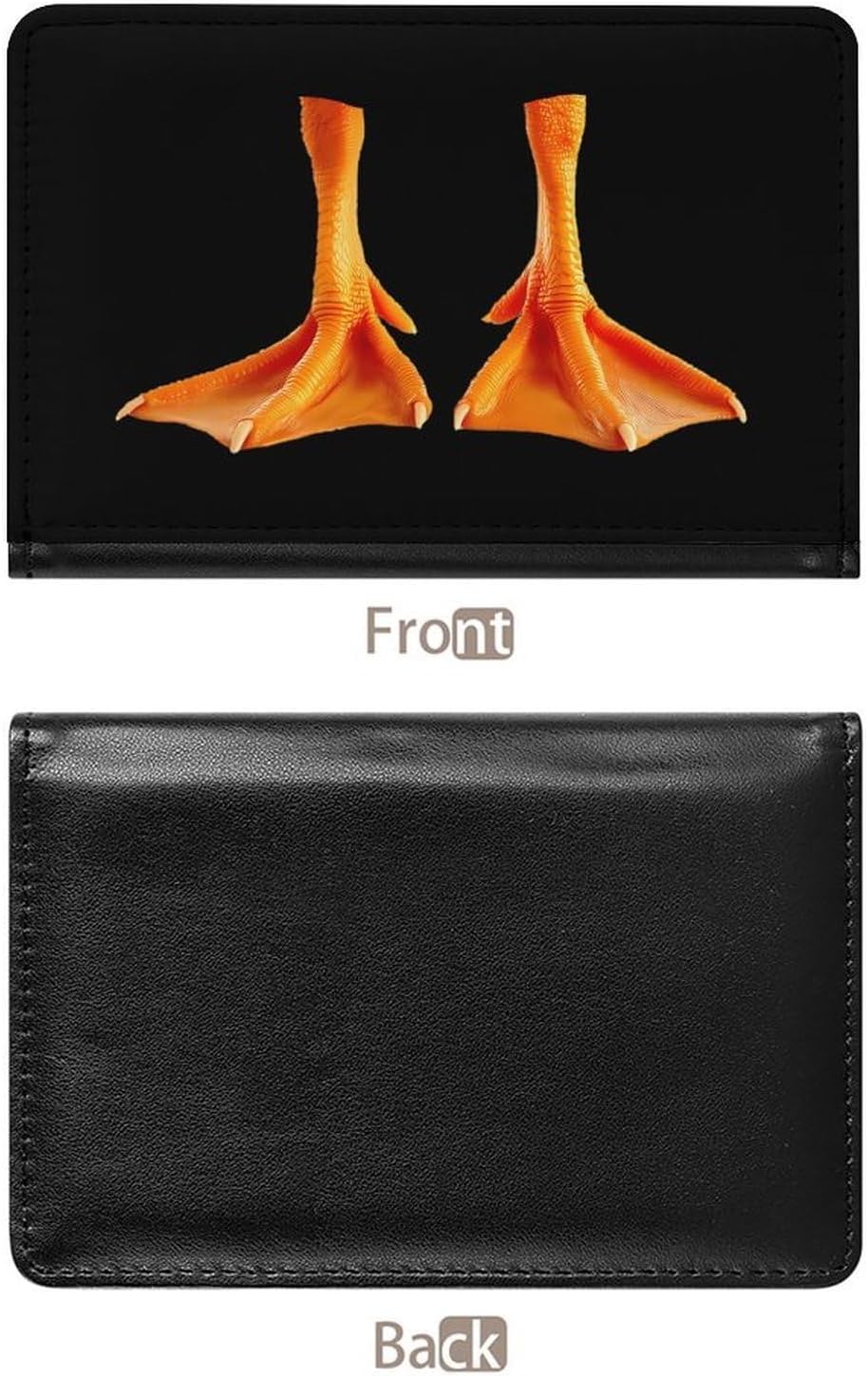 Duck Feet Funny Passport Holder Slim Travel Wallet Passports Cover Card Case with Slot